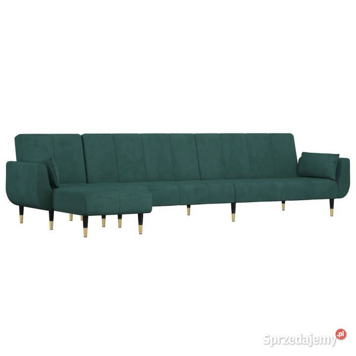 vidaXL Sofa rozkładana L czarna 275x140x70 mazowieckie