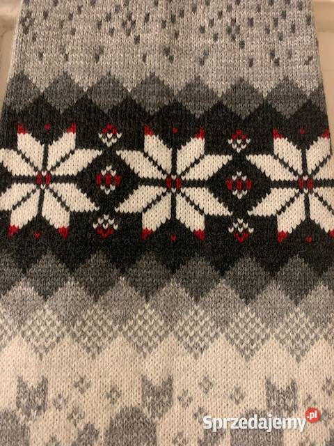 Komplet czapka z szalikiem dzianinowa damska Nakrycia głowy śląskie Częstochowa sprzedam