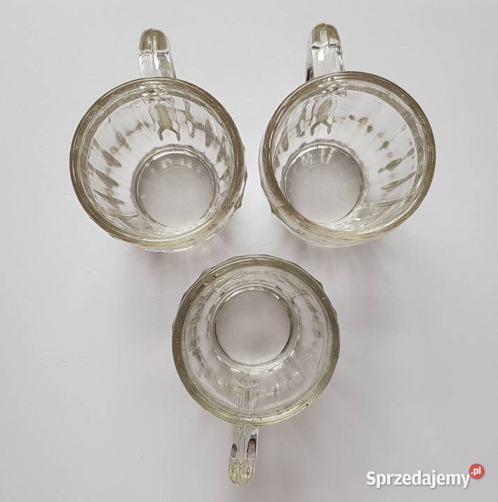 3x kufelek koń pies Ząbkowice stare szkło śląskie Dąbrowa Górnicza