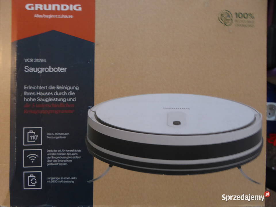 Akumulatorowy robot sprzątający GRUNDIG VCR warmińsko-mazurskie Olsztyn