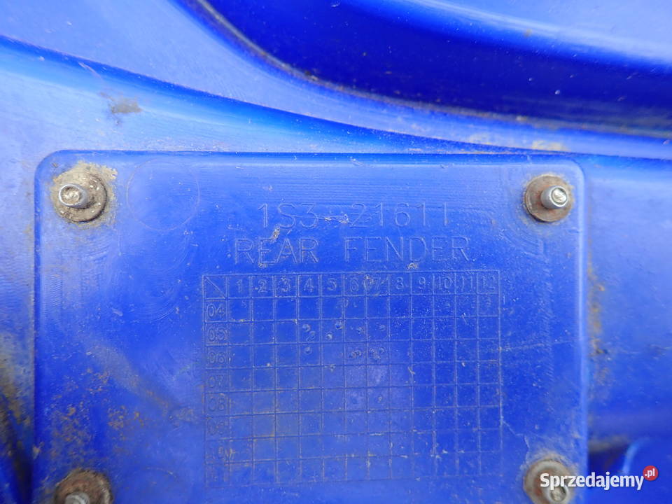 Zestaw Błotników Plastików Czasza Osłona Yamaha Plastiki Strzelce Krajeńskie