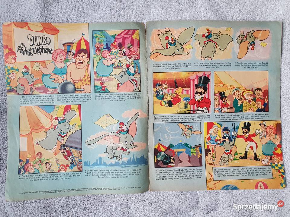 Disneyland komiks z 1972 roku w jęz angielskim Kultura i Rozrywka Gdynia sprzedam
