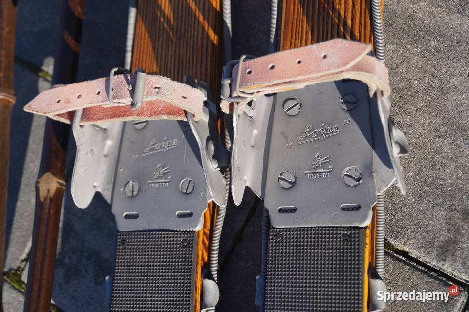 Stare narty jesionowe 180 kijki w komplecie Pruchnik