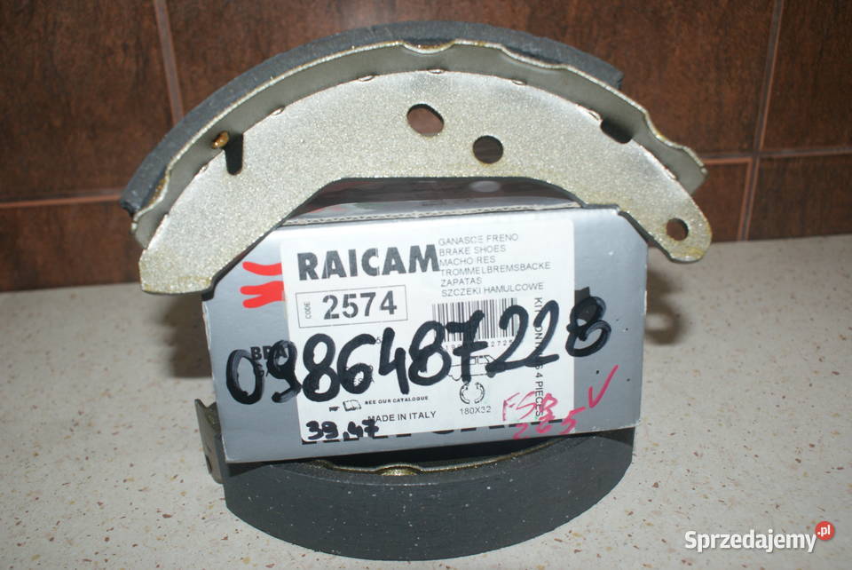 0 986 487 228 BOSCH SZCZĘKI HAMULC FORD FIESTA sprzedam