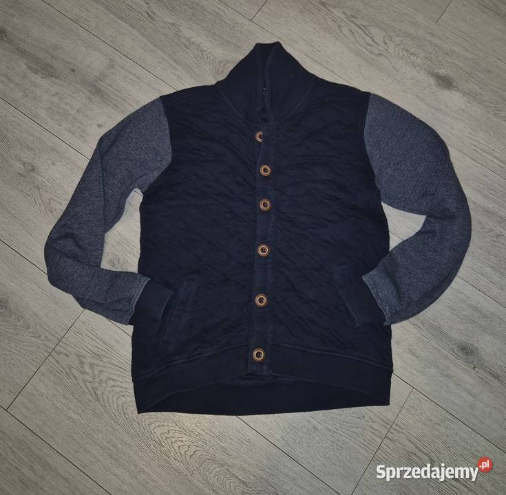 Bluza chłopiec granat guziki 152