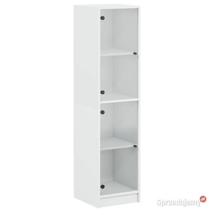 Szafka ze szklanymi drzwiami biała 35x37x142 mazowieckie Warszawa sprzedam