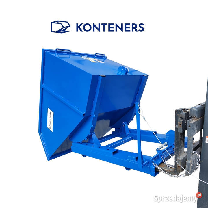 Kontener metalowy samowyładowczy 1m3 na widły do Elbląg
