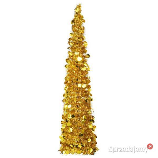 vidaXL Składana sztuczna choinka złota 150 mazowieckie