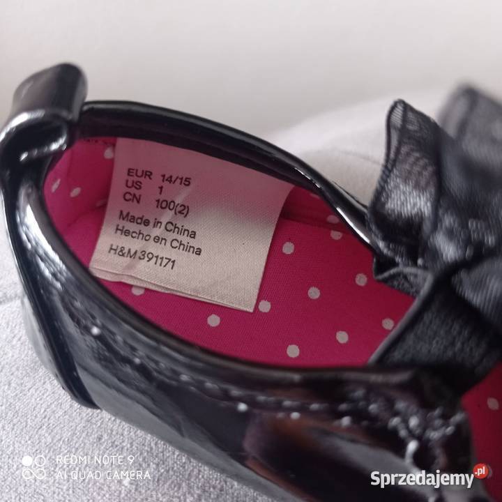 Lakierki niechodki HM czarne 14 Lubartów