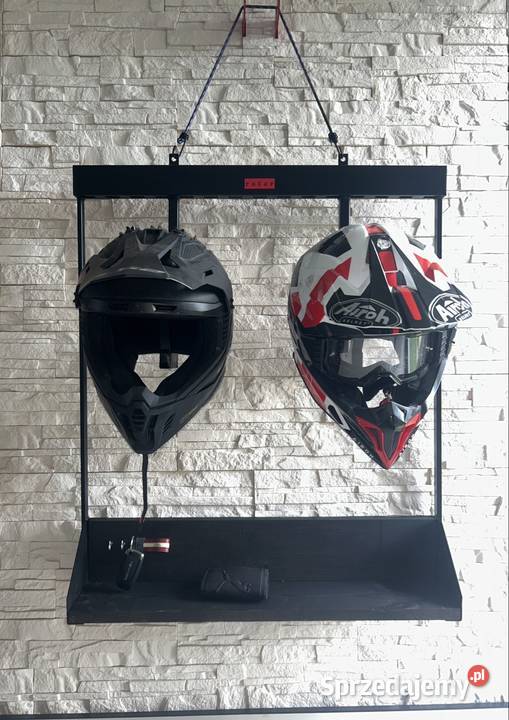 Półka na kaski motocyklowe 2 kaski stalowa Mielec sprzedam