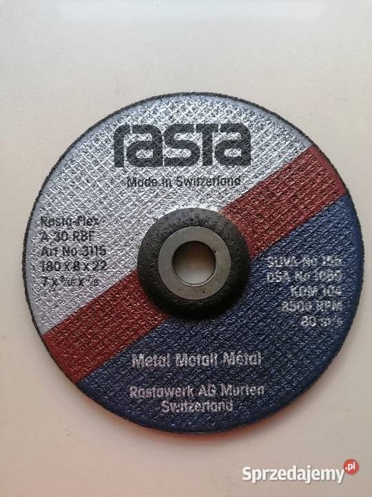 tarcza do szlifowania metalu 180x8x22