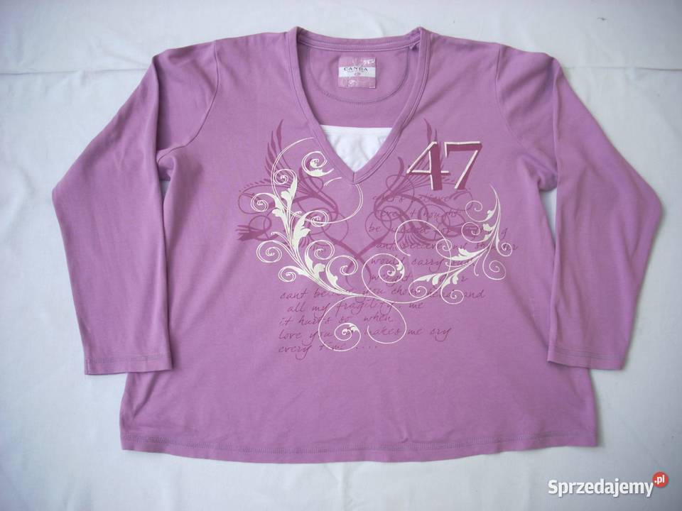 Canda Bluzka Bawełna Nadruk 42 44 Odzież damska Nowy Sącz sprzedam