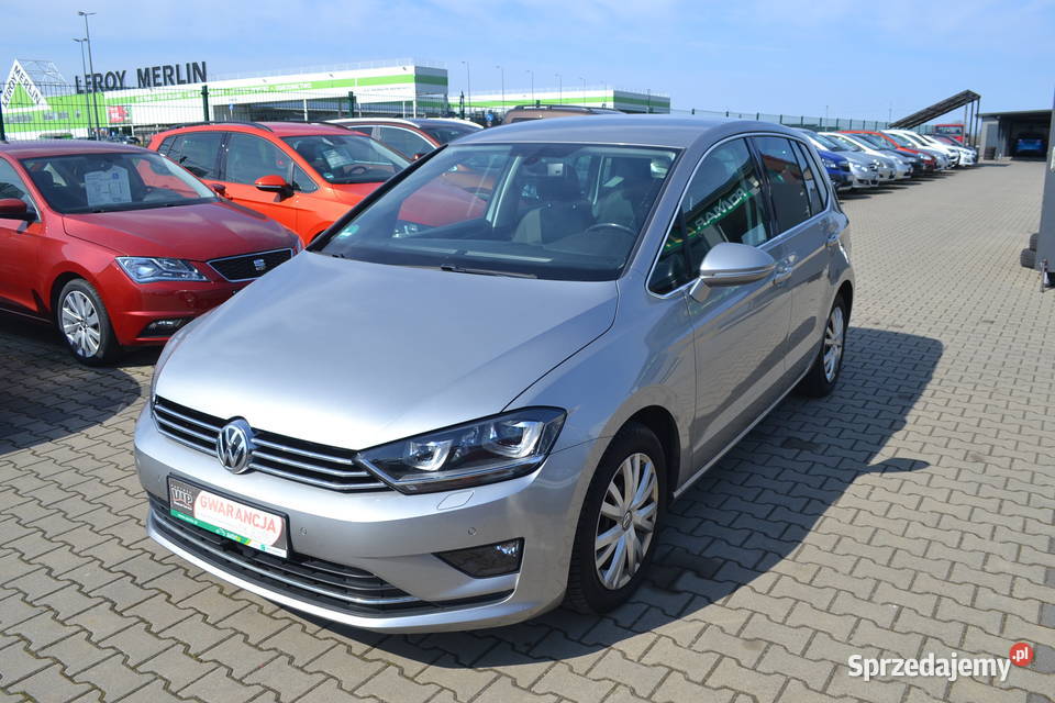 Volkswagen Golf Sportsvan z Niemiec OPŁACONY 74 srebrny Zgorzelec