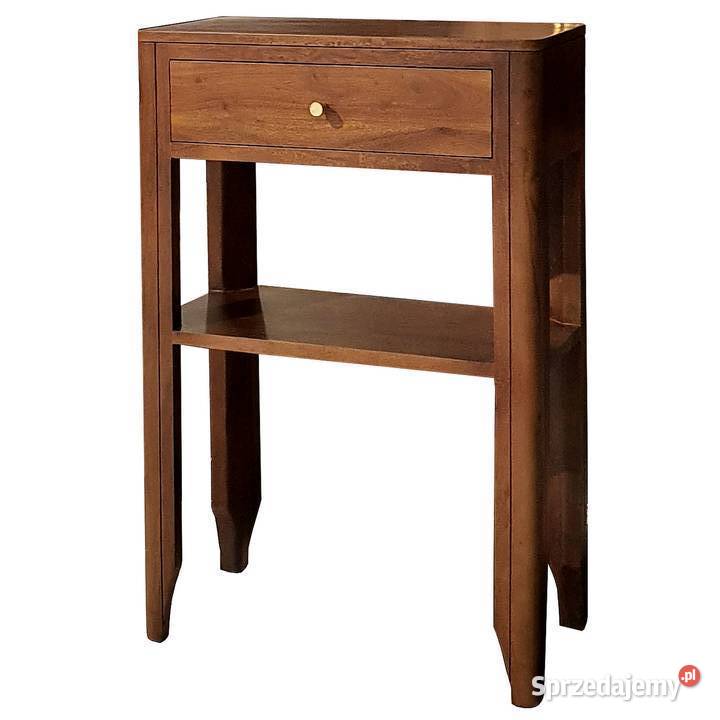 Konsola drewniana MILANO 60 z szufladą i półką Lublin