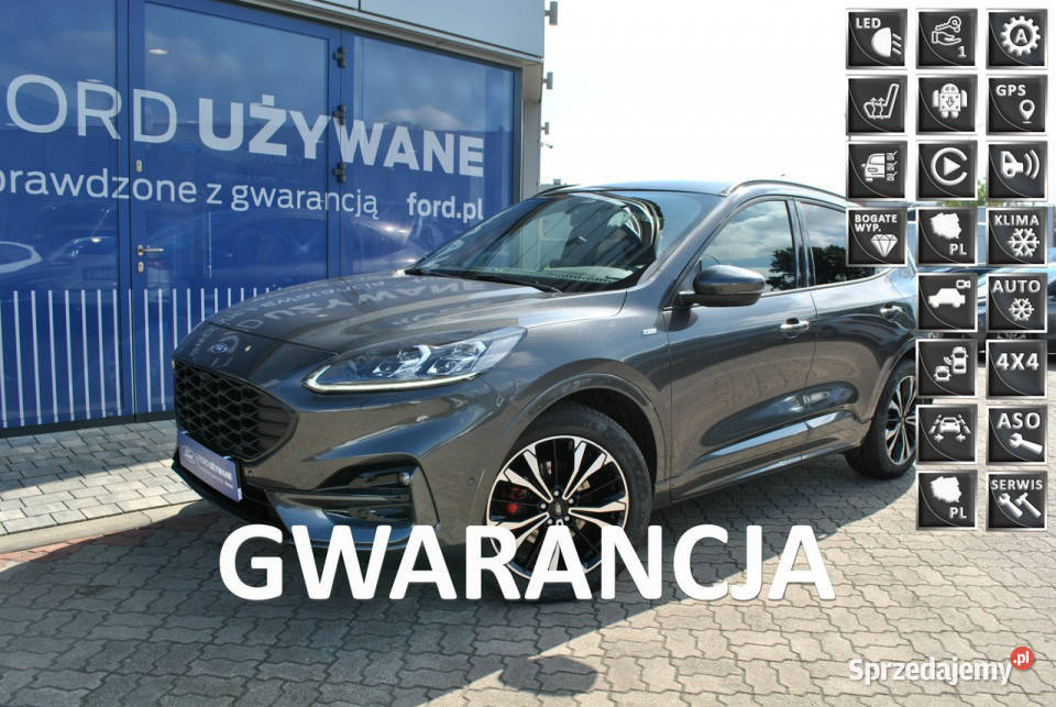 Ford Kuga STLineX 20EcoBlue 190 A8 AWD Gwarancja komputer pokładowy Białystok