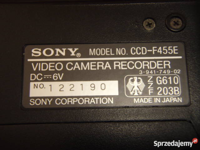 Kamera Sony Handycam8 CCDF455E Gdańsk