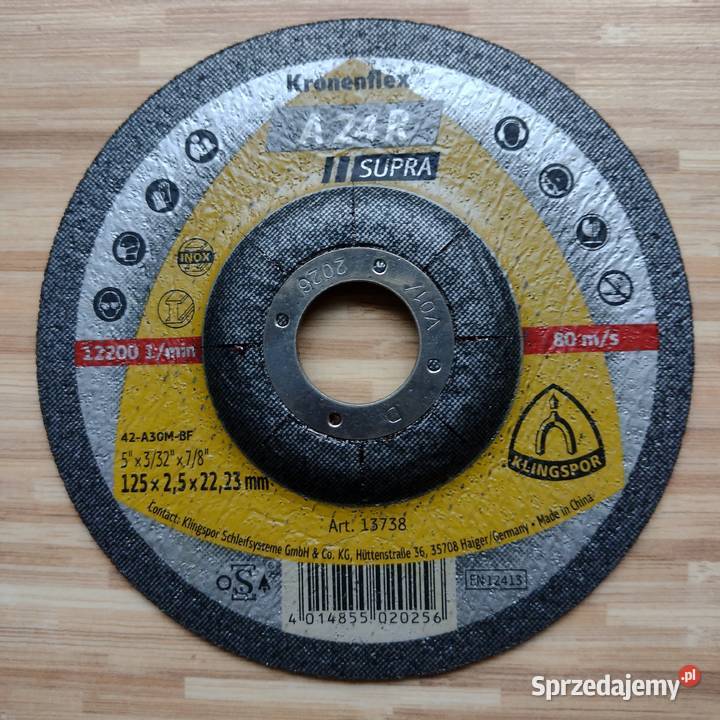 Tarcza Klingspor 50sztuk 125x25x22 Poznań