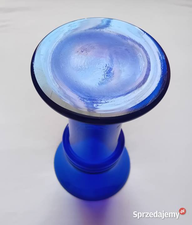 Kobaltowy wazon Holmegaard Mid Century Modern Koźminek