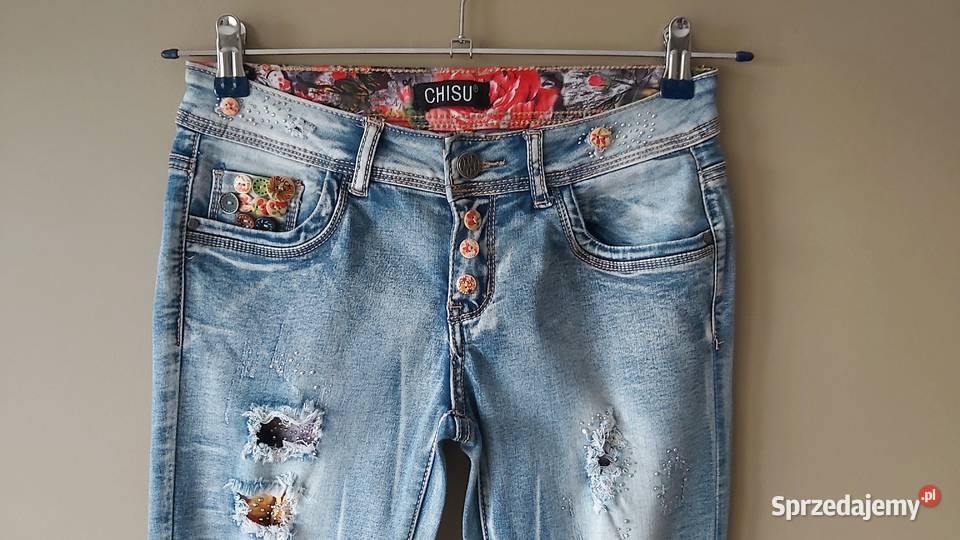 Spodnie damskie jeansowedżinsowe Chisu rS36
