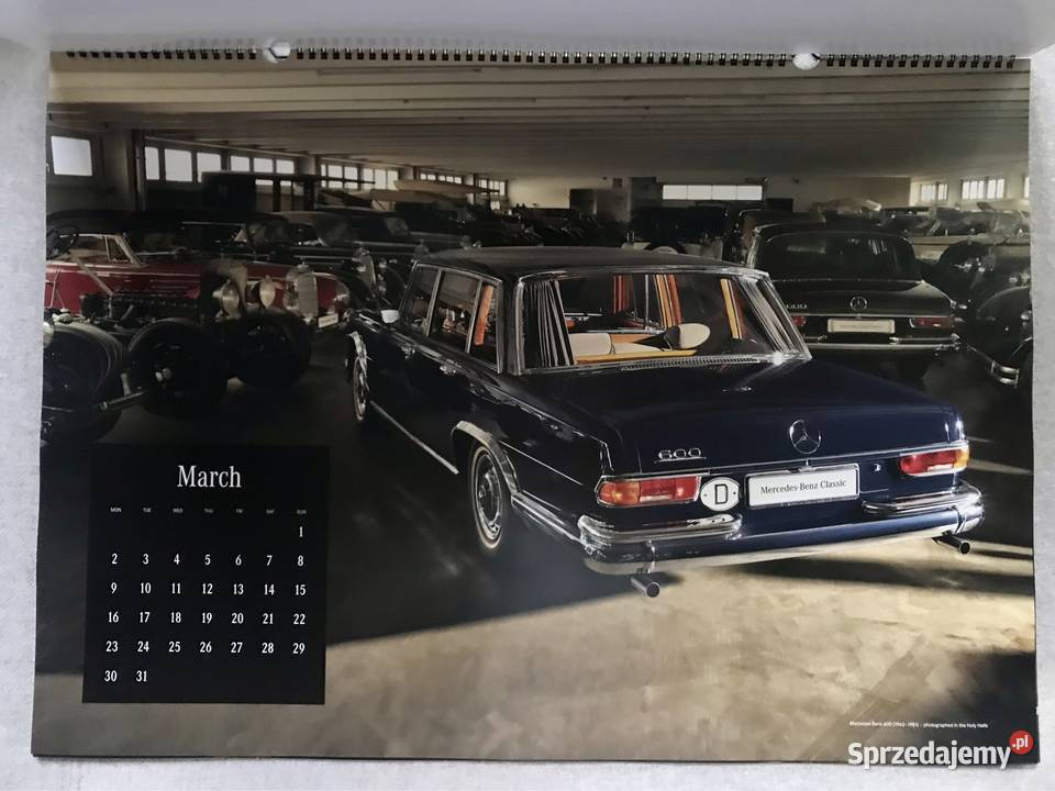 Kalendarz zdjęcia klasycznych modeli Warszawa