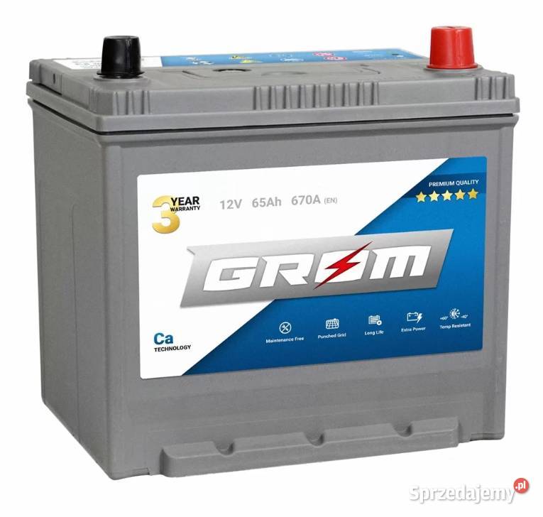 Akumulator GROM Premium 65Ah 670A EN Japan PRAWY Starogard Gdański