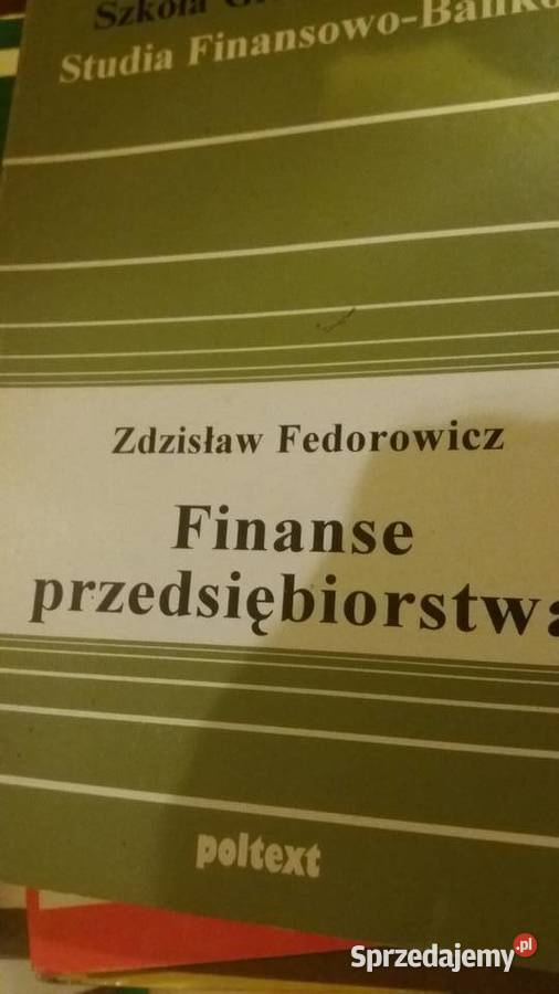 Finanse przedsiębiorstwa Fedorowicz Warszawa
