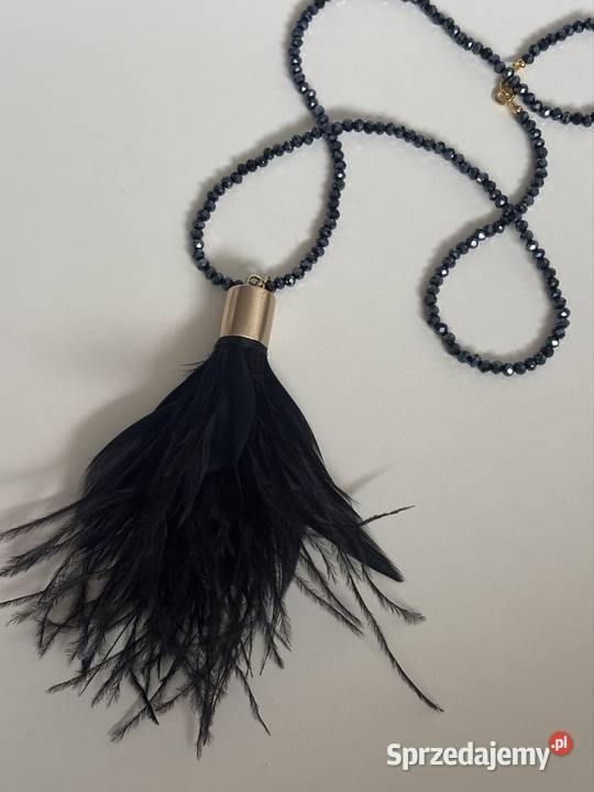 Naszyjnik Canvali pióra Naszyjniki sprzedam