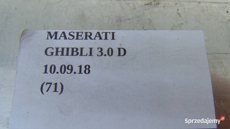 TŁUMIK ŚRODKOWY WYDECH MASERATI GHIBLI 30D Nowy Tomyśl