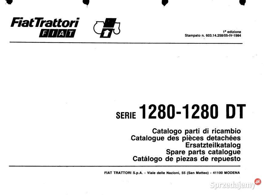 Fiat 1300 1300DT SUPER 1280 1280DT katalog Poradniki, albumy i reportaże Kielce sprzedam