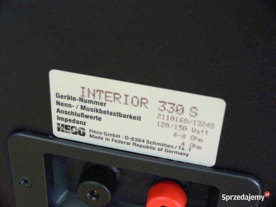 Monitory Heco Interior 330 S świetne kolumny Jasło