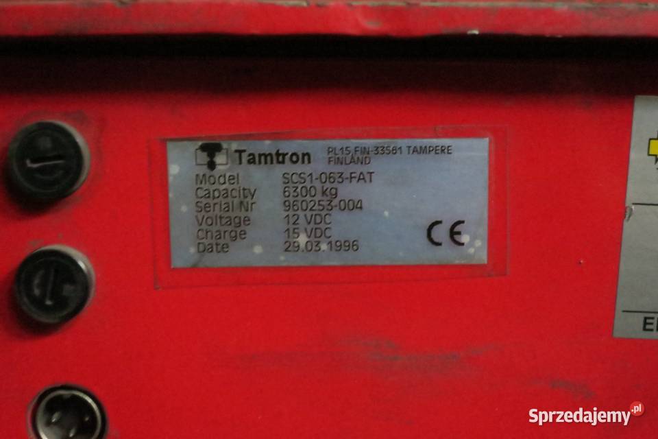 Waga hakowa TAMTRON SCS6300 Magazynowanie warmińsko-mazurskie Reszel
