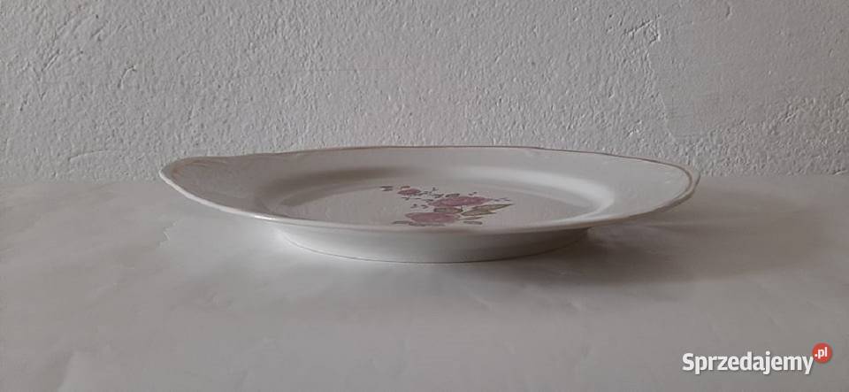 Talerze porcelana duży półmisek i okrągła miska Konstancin-Jeziorna