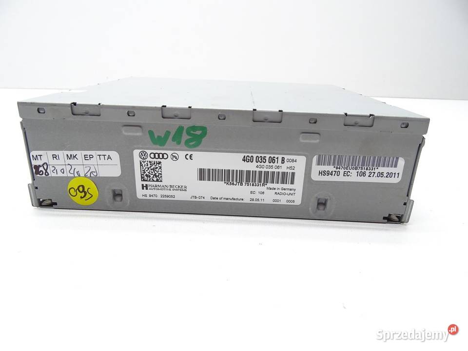 TUNER WZMACNIACZ RADIA RADIOWY 4G0035061B AUDI