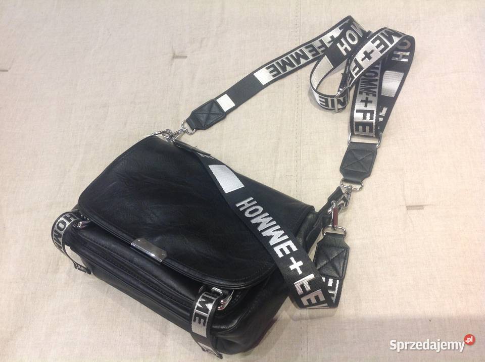 Listonoszka Skórzana Czarna Torebka Damska Nowa Sól