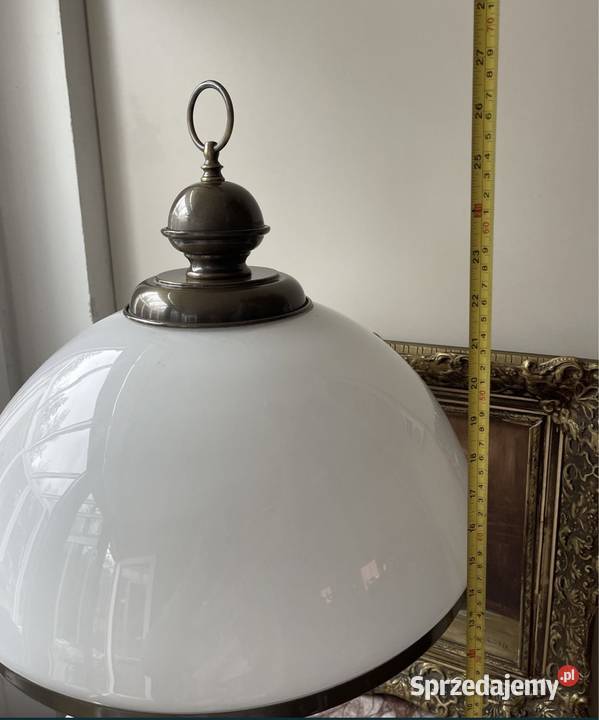 2 ekskluzywne lampy lampa drewno mosiądz Długopole-Zdrój