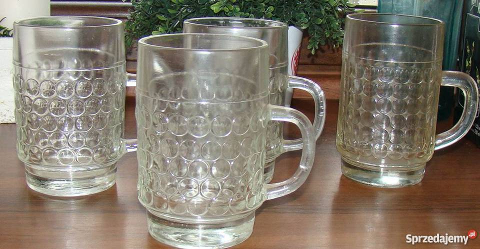 Kufle na dwa palce PRL Pleszew