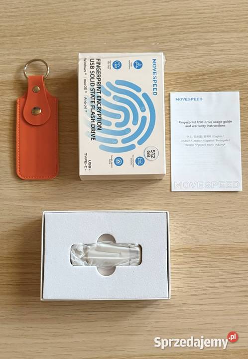 Szyfrowany pendrive SSD 512GB USB 32 USBC odcisk podlaskie Białystok