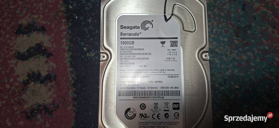 Dyski HDD 1 TB i 500Gb 24 sztuki komplet Zielona Góra