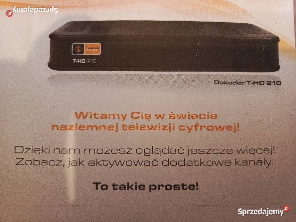 Dekoder Polsatu naziemnej telewizji cyfrowej thd Tychy sprzedam