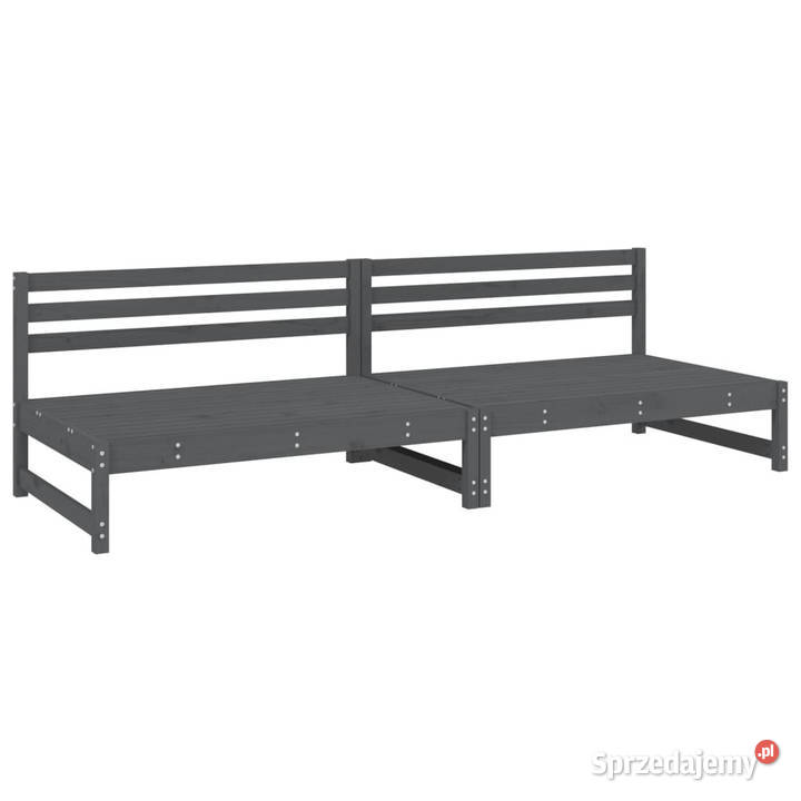 Sofy środkowe do ogrodu 2 szare 120x80 sosnowe Warszawa