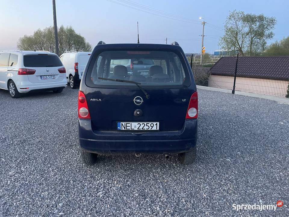Opel Agila 12benz 2003r aktualne opłaty Rok produkcji 2003 podlaskie