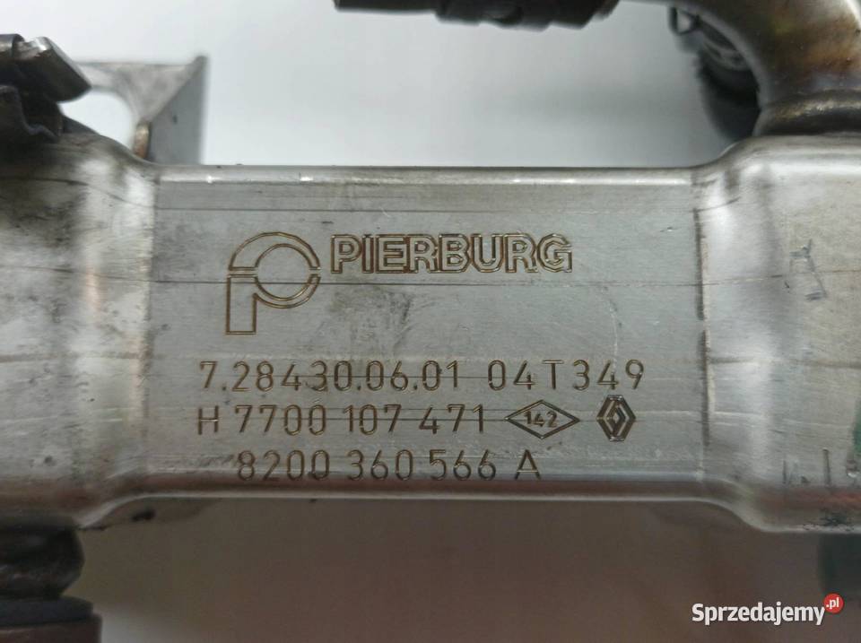 CHŁODNICA SPALIN 7700107471 19 DCI Renault Grand osobowe