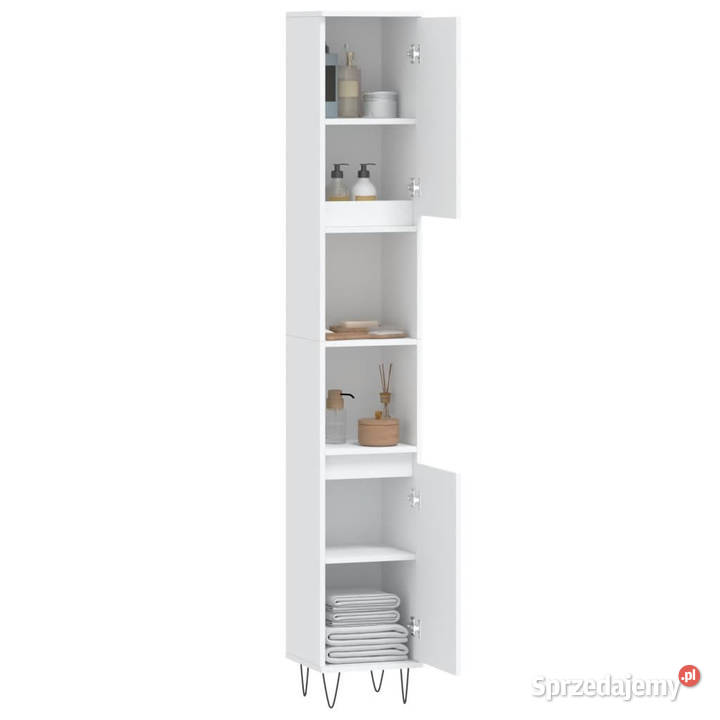Szafka łazienkowa biała 30x30x190 materiał Warszawa sprzedam