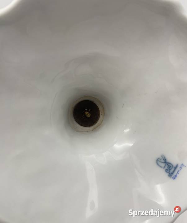 Porcelanowy kandelabr kwiatowy Sitzendorf Porcelana i szkło Porcelana i szkło wielkopolskie Poznań