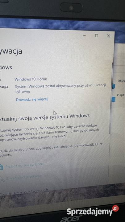 Acer ES1 571 8gb 256ssd 156 ledhd wifi hdmi Obsługa standardu 802.11n  Acer Rybnik sprzedam