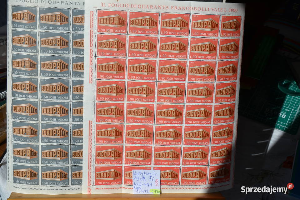 Znaczki Watykan Arkusze Sc 470471 Sobótka