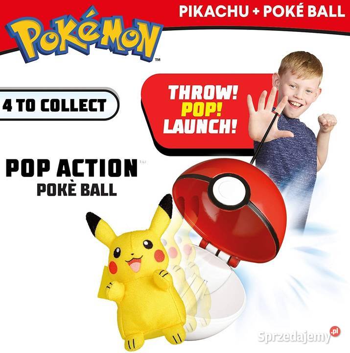 Wyskakujący Pikachu Pokemon Poke Ball Pop Action 4 lata+ małopolskie Mogilany sprzedam