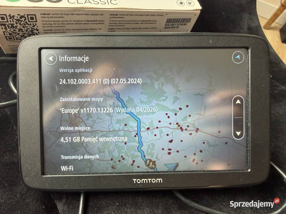 Nawigacja TomTom GO Classic 6 Europa dolnośląskie Wąsosz