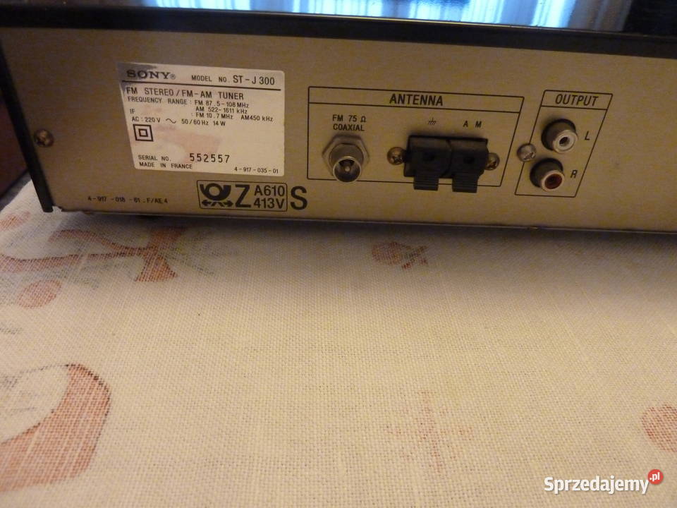 Tuner cyfrowy SONY FMAM model STJ300 Warszawa sprzedam