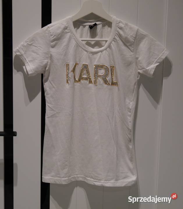 Karl Lagerfeld śliczna bluzeczka cyrkonie 36 S Moda i Styl Wrocław
